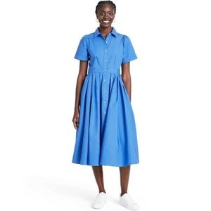 Bright Blue Shirtdress - ALEXIS for Target